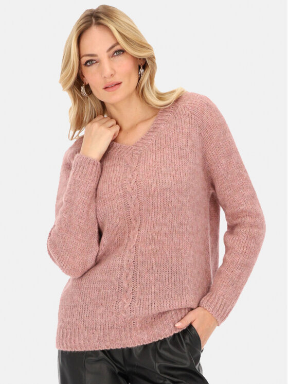 L’AF L’AF Sweter Marsi Różowy Relaxed Fit