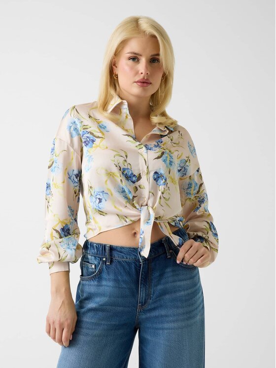 Guess Guess Top 172935 Niebieski Classic Fit