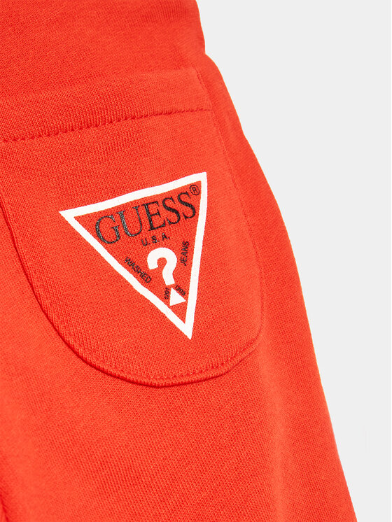 Guess Guess Melegítő alsó L93Q24 KAUG0 Piros Relaxed Fit
