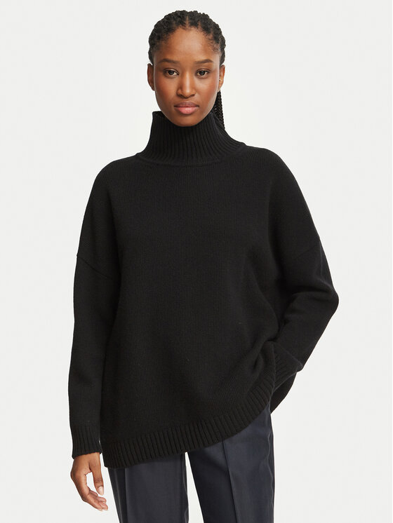 Weekend Max Mara Weekend Max Mara Rollkragenpullover Borgia 2625366142 Schwarz Relaxed Fit