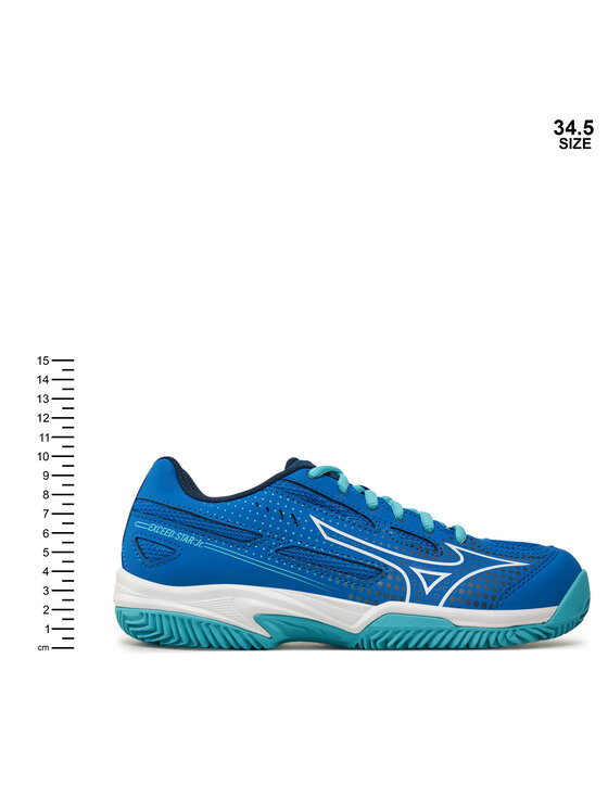 Mizuno Mizuno Взуття для тенісу Exceed Star Jr. Cc 61GC2255 Голубий
