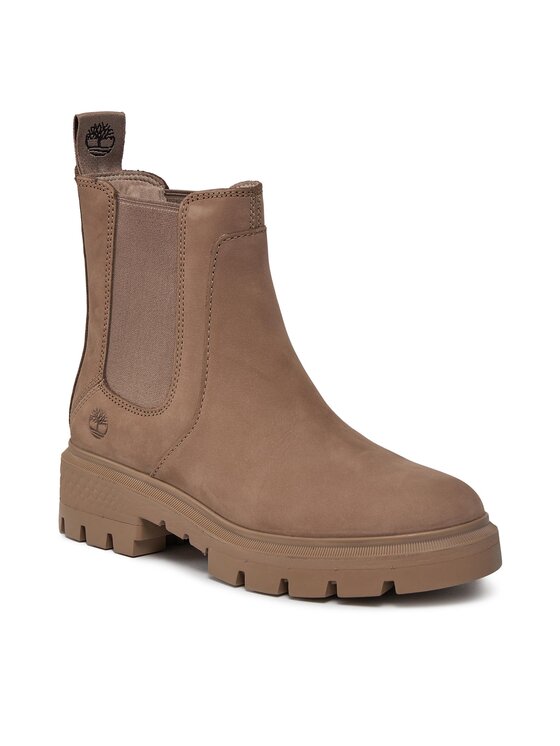 Timberland Timberland Kotníková obuv s elastickým prvkem Cortina Valley Chelsea TB0A41EW9291 Béžová