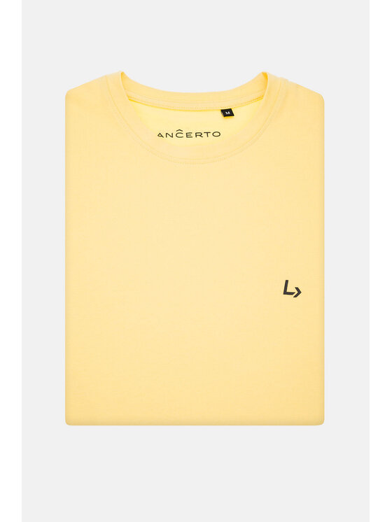 Lancerto Lancerto T-Shirt Linus TS073123000018 Żółty Regular Fit