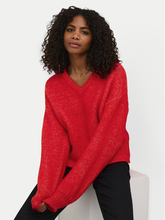 Kaffe Kaffe Πουλόβερ Trina 10508973 Κόκκινο Loose Fit