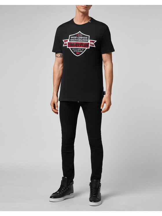 PHILIPP PLEIN PHILIPP PLEIN T-shirt 22945 Nero Regular Fit