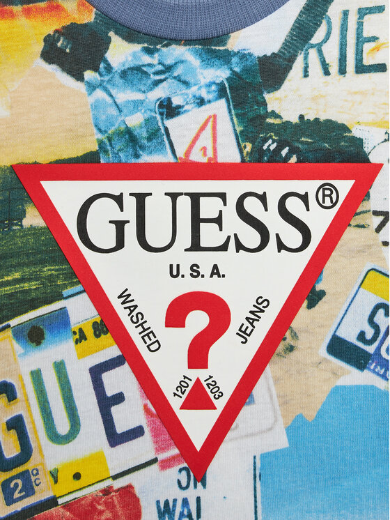 Guess Guess Komplet t-shirt i spodenki I4GG12 K8HM3 Kolorowy Regular Fit