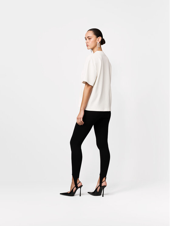 La Mania La Mania T-Shirt CHUCK Biały Basic Fit