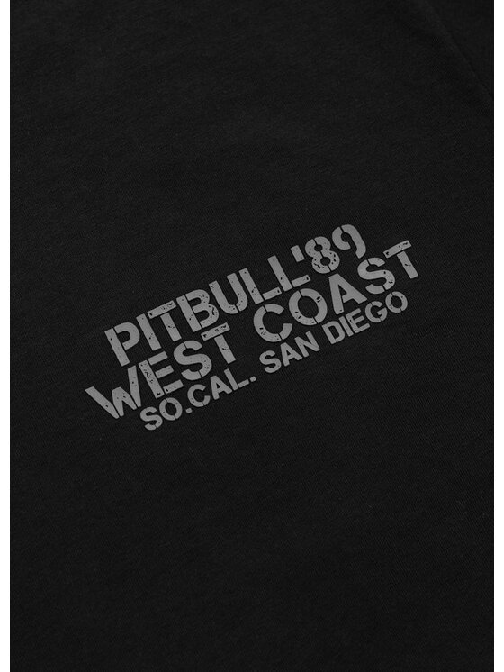 PITBULL PITBULL T-Shirt Koszulka męska DRIVING S Czarny Regular Fit
