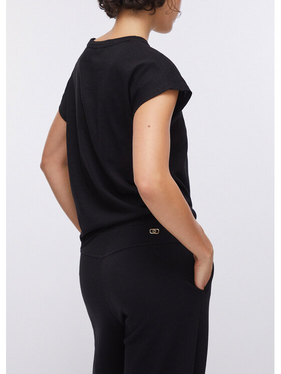 Liu Jo Liu Jo Spodnie materiałowe TA6032FS00222222 Czarny Regular Fit