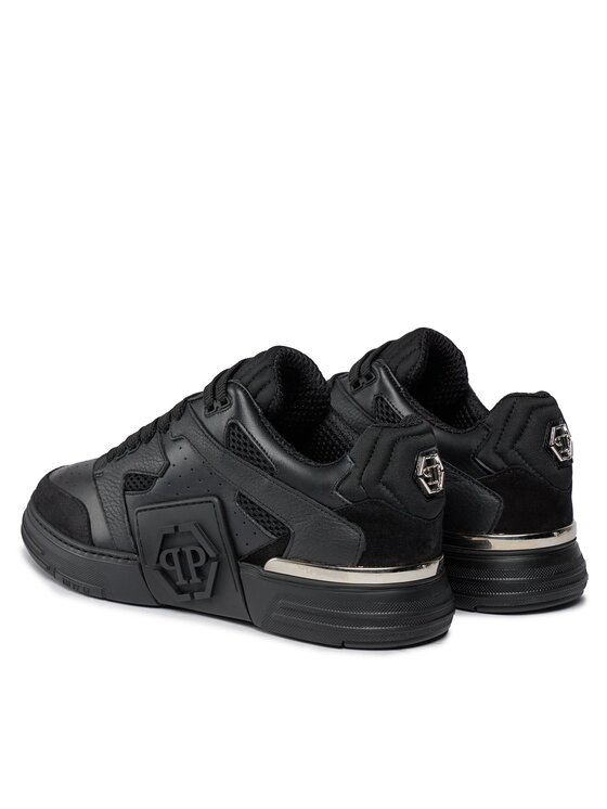 PHILIPP PLEIN PHILIPP PLEIN Snīkeri Lo-Top Sneakers Phantom $Treet AACS USC0511 PLE010N Melns