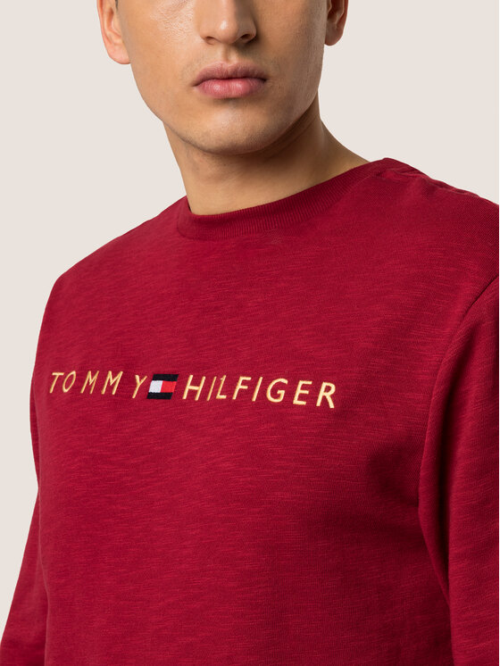 Tommy Hilfiger Tommy Hilfiger Bluză Track UM0UM01209 Vișiniu Regular Fit