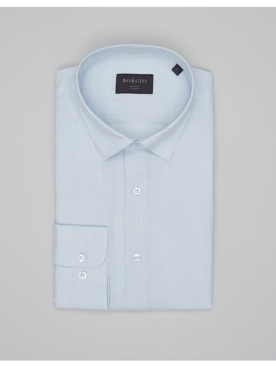 Borgio Borgio Koszula LINOSA Niebieski Slim Fit