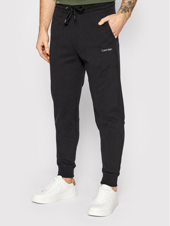 Calvin Klein Calvin Klein Teplákové kalhoty Small Logo K10K107954 Černá Regular Fit