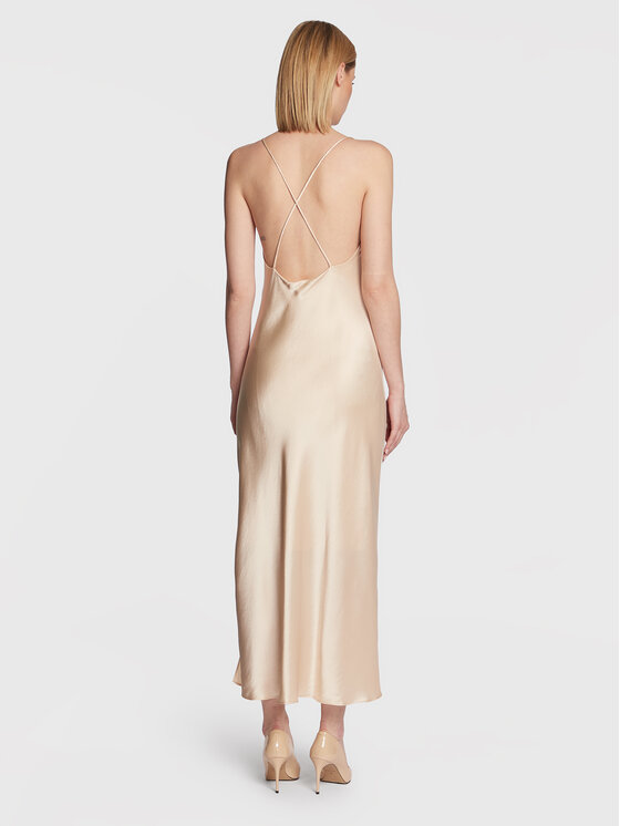 Calvin Klein Calvin Klein Koktel haljina K20K205537 Bež Regular Fit