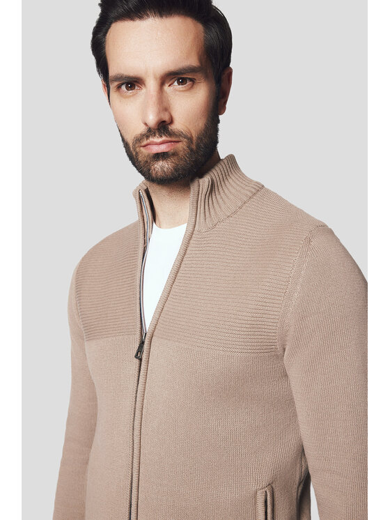 Lancerto Lancerto Sweter Craig SW073224000096 Beżowy Regular Fit