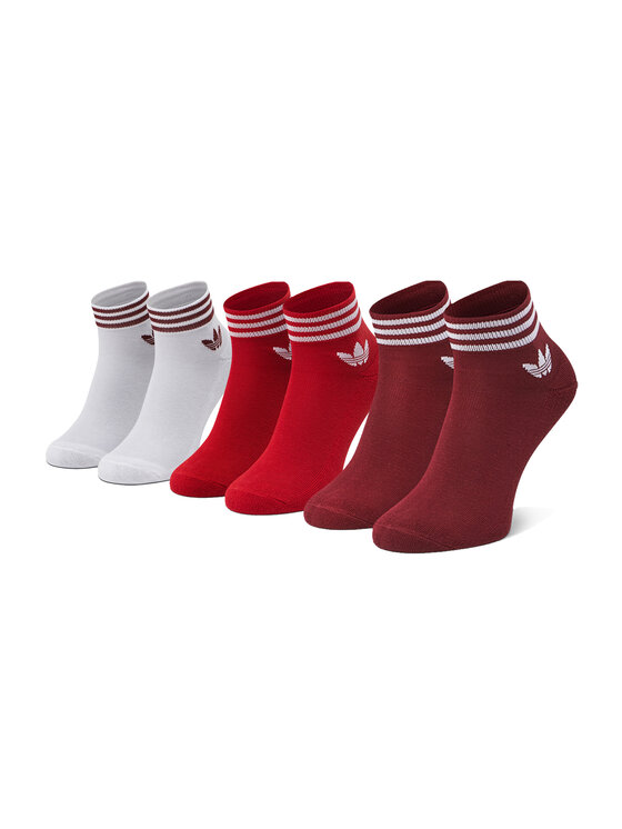 adidas adidas Zestaw 3 par niskich skarpet unisex Trefoil Ankle Socks 3 Pairs GN3085 r.OS Biały
