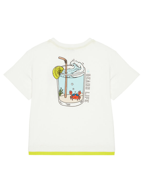 United Colors Of Benetton United Colors Of Benetton T-krekls 3SLUG10JF Écru Regular Fit