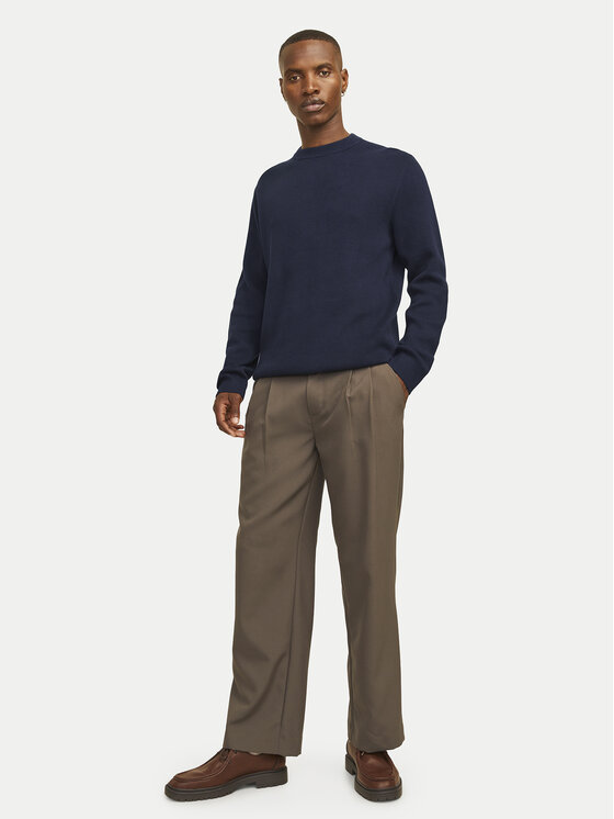 Jack&Jones Jack&Jones Džemper Merino 12216817 Tamnoplava Regular Fit