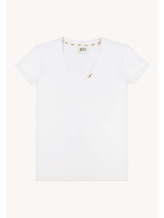 BIZUU BIZUU T-Shirt FOKIA Bílá Standard Fit