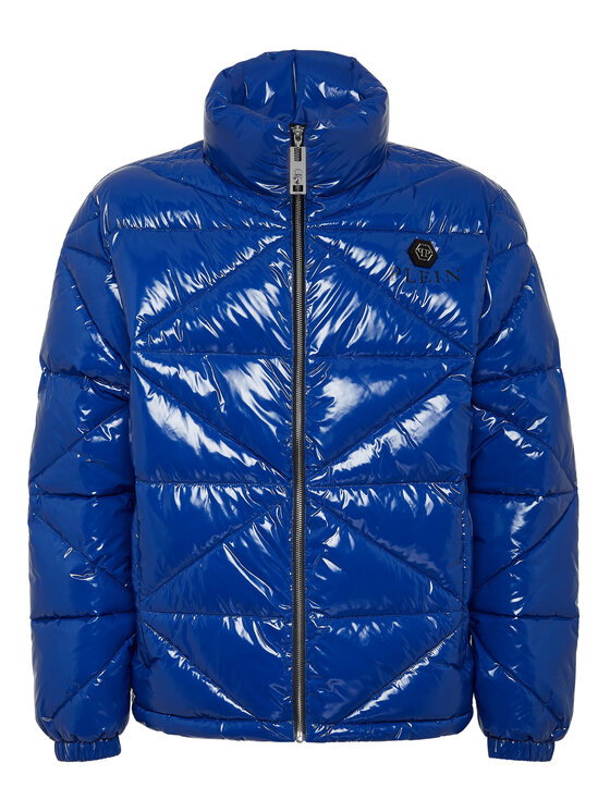 PHILIPP PLEIN PHILIPP PLEIN Vatovaná bunda 159 Modrá Regular Fit