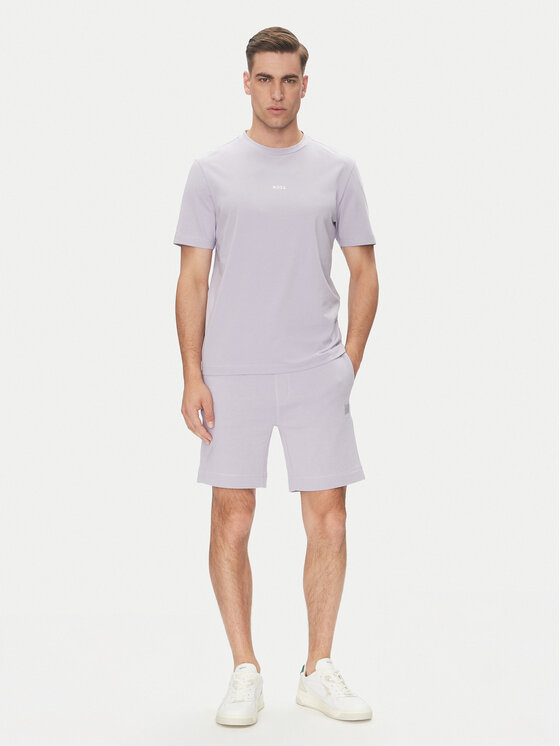 BOSS BOSS Marškinėliai Tchup 50473278 Violetinė Relaxed Fit