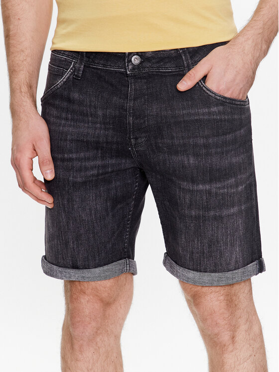 Pantaloncini di jeans 12226239 Nero Regular Fit