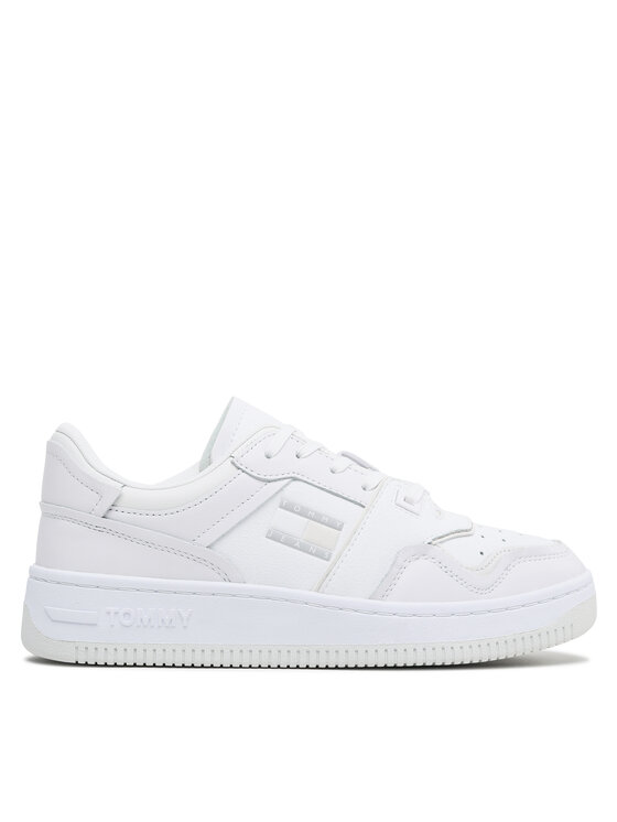 Sneakers Tommy Jeans Basket Cupsole EM0EM01194 Alb