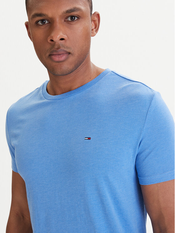 Tommy Jeans Tommy Jeans Marškinėliai DM0DM20363 Mėlyna Slim Fit