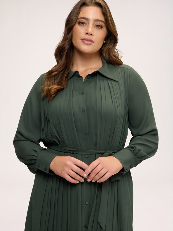 Fiorella Rubino Fiorella Rubino Sukienka codzienna 7093L001290N035 Zielony Regular Fit