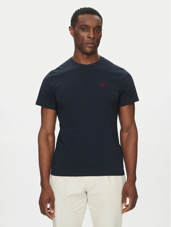 Barbour Barbour T-Shirt Essential Sports MTS0331NY91 Granatowy Tailored Fit