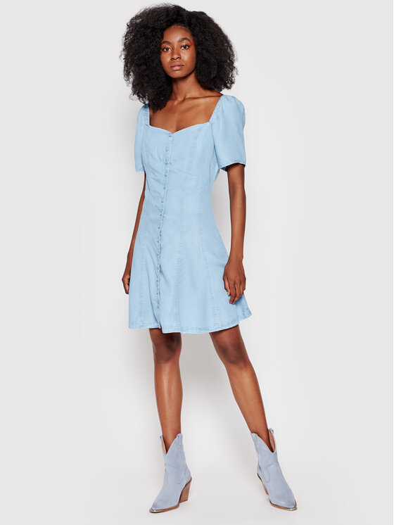 Vestito di jeans W1GK74 D4D22 Blu Regular Fit