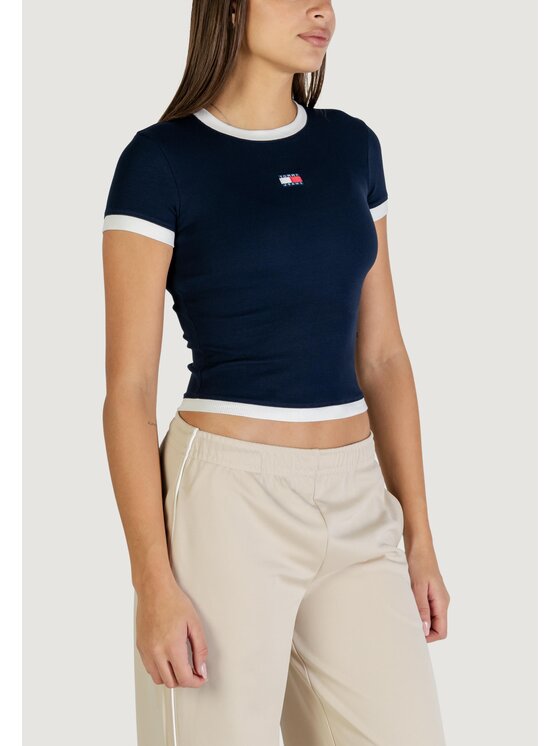 Tommy Jeans Tommy Jeans T-Shirt DW0DW22575 Μπλε Casual Fit