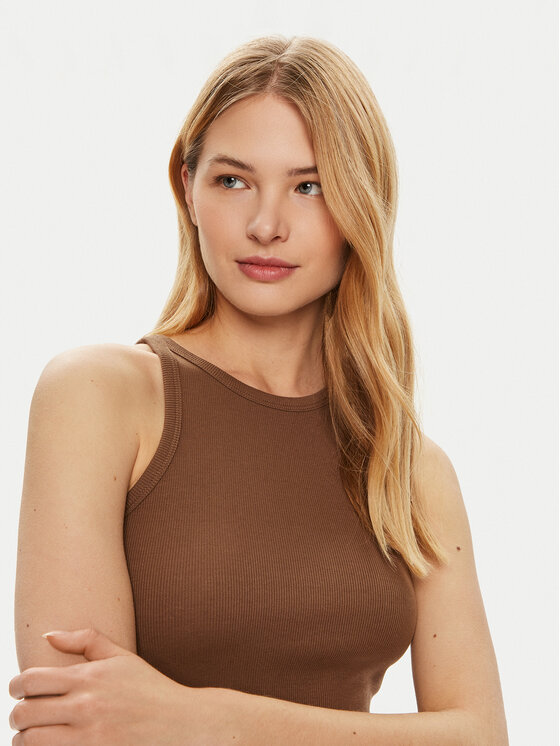 Vero Moda Vero Moda Vsakodnevna obleka Chloe 10306898 Rjava Tight Fit