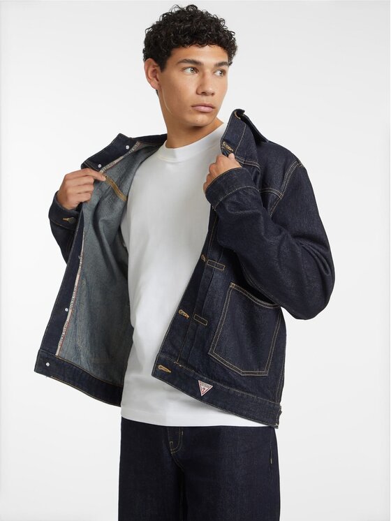 Guess Jeans Guess Jeans Kurtka przejściowa 169883 Niebieski Classic Fit