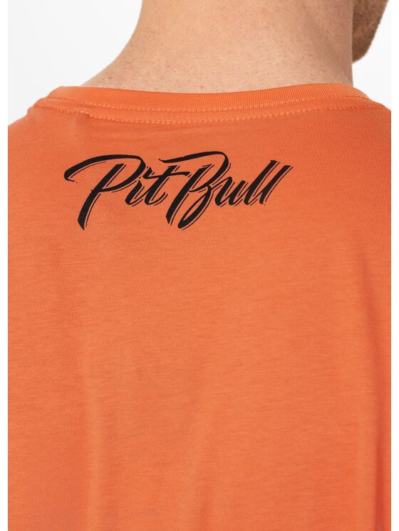 PITBULL PITBULL T-Shirt AUTOMATIC Pomarańczowy Regular Fit