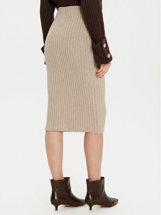 ViCOLO ViCOLO Midi suknja 55017S Bež Regular Fit