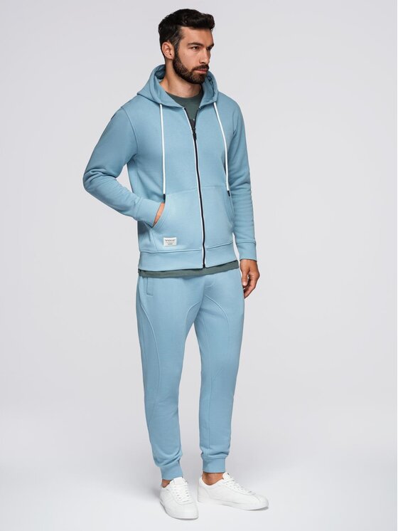 Ombre Ombre Komplet dresowy Z119 Błękitny Regular Fit