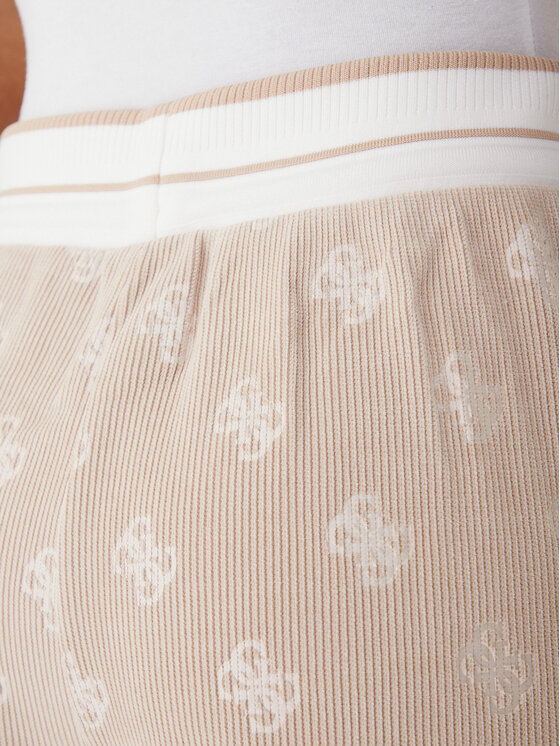 Guess Guess Spodnji del trenirke V5BB00 K1902 Rjava Wide Leg