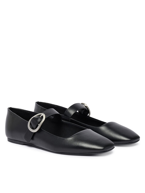 Calvin Klein Calvin Klein Μπαλαρίνες HW0HW03037 Μαύρο