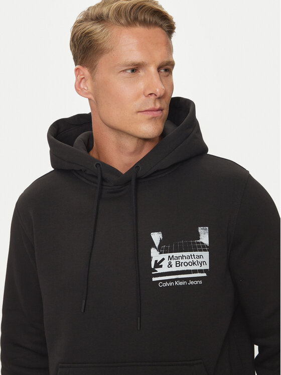 Calvin Klein Jeans Calvin Klein Jeans Sweatshirt Heavy Terry J30J326459 Schwarz Regular Fit