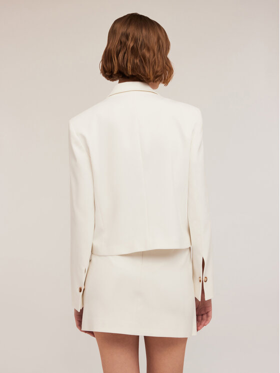 Motivi Motivi Giacca outdoor Q708Q000918N011 Bianco Regular Fit