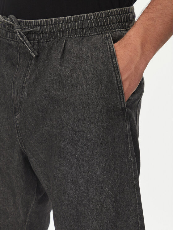 Jack & Jones Jack & Jones Szorty jeansowe Tony 12270251 Czarny Relaxed Fit