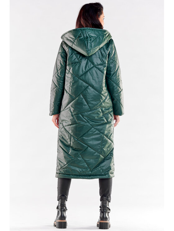 Awama Awama Cappotto A542 Verde Basic Fit