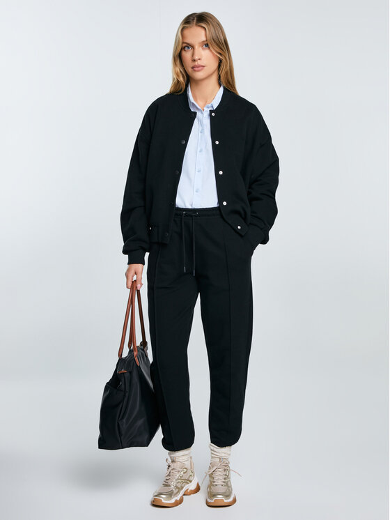 BIG STAR BIG STAR Spodnie dresowe PIXELINAP Czarny Basic Fit