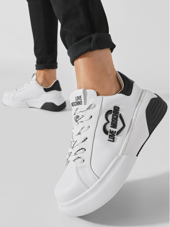 LOVE MOSCHINO LOVE MOSCHINO Sneakersy JA15105G1HIA110A Bílá