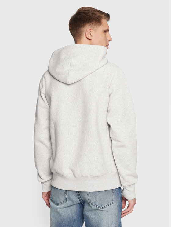 Felpa Reverse Weave 217976 Grigio Regular Fit