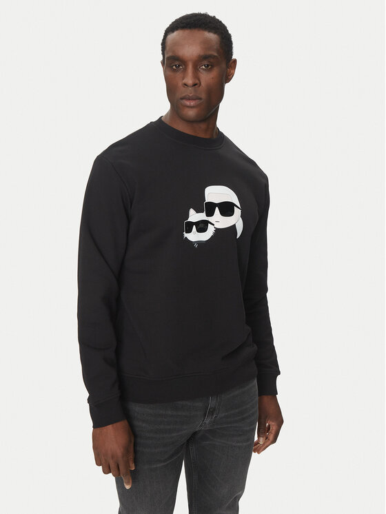 KARL LAGERFELD KARL LAGERFELD Світшот 705063 552941 Чорний Regular Fit