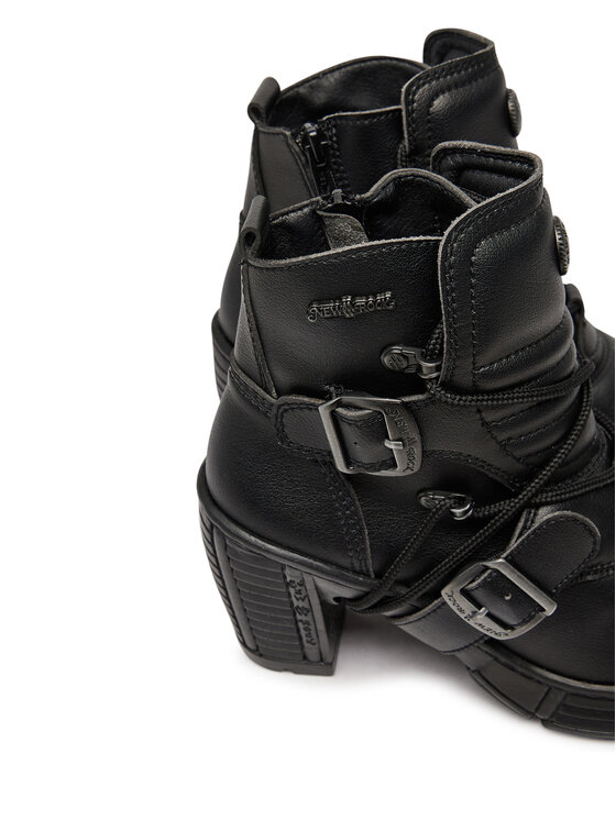 NEW ROCK NEW ROCK Μποτάκια M-TRCASCO004-V2 Μαύρο