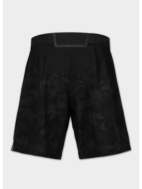 PITBULL PITBULL Szorty sportowe HEX CAMO HILLTOP Czarny Regular Fit