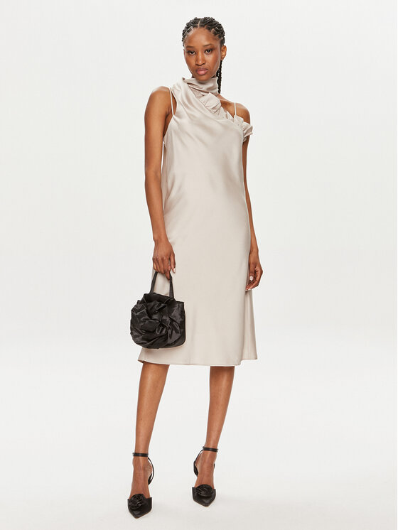 Bruuns Bazaar Bruuns Bazaar Sukienka koktajlowa Nellie BBW3866 Beżowy Regular Fit